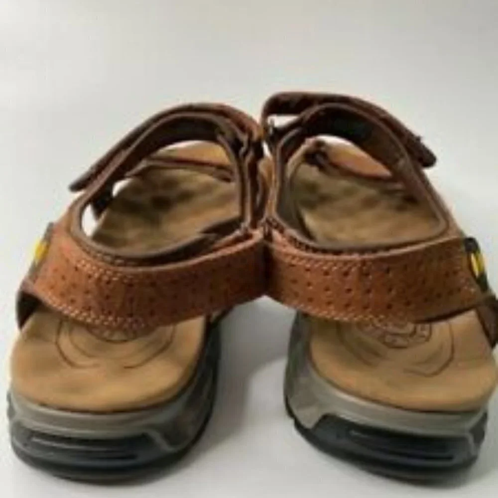 CAMEL CROWN Men Leather Sandals for Outdoor‎ Hiking Walking Beach Sports Size 11
